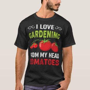 Camiseta Adoro jardinagem do meu jardineiro de tomate