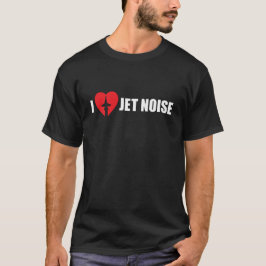 Camiseta Adoro Jet Noise Aviation Heart