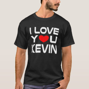 Camiseta Adoro Kevin Red Heart para dizer Querida que te am