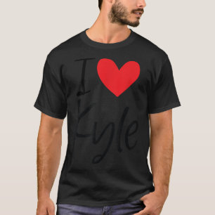 Camiseta Adoro Kyle Name Heart Personalised Men Cara BFF Fr