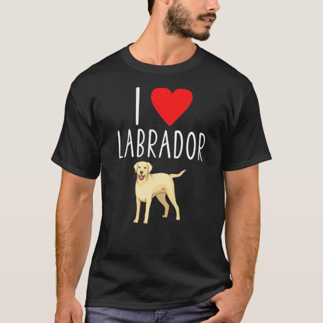 Camiseta Adoro Labrador Lab Retriever Labrador (Frente)