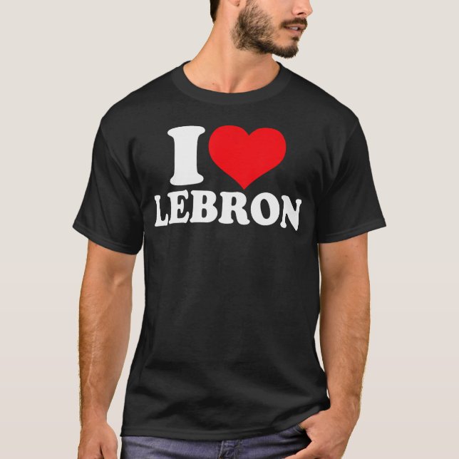 Camiseta Adoro Lebron I Heart Lebron (Frente)