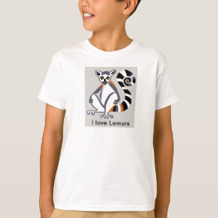 Camiseta Adoro LEMURS - guerreiro da vida selvagem - Nature