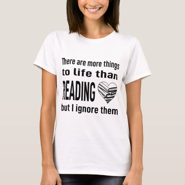 Camiseta Adoro Ler Livro Leitura Lover Reader Professora De (Frente)