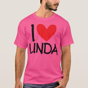 Camiseta Adoro Linda Name Heart Personalised Men Cara BFF F