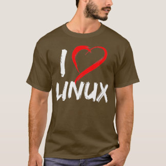 Camiseta Adoro Linu com o Coração e o Pinguin Tu Aberto