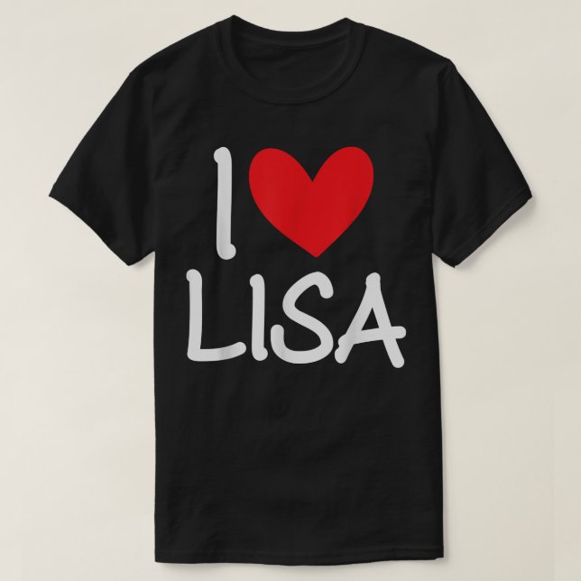 Camiseta Adoro Lisa Nome Mulher Personalizada BFF Frien (Frente do Design)