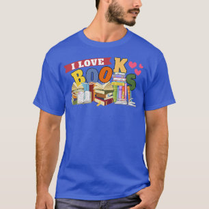Camiseta Adoro Livros Leitura de Histórias pelo Coração