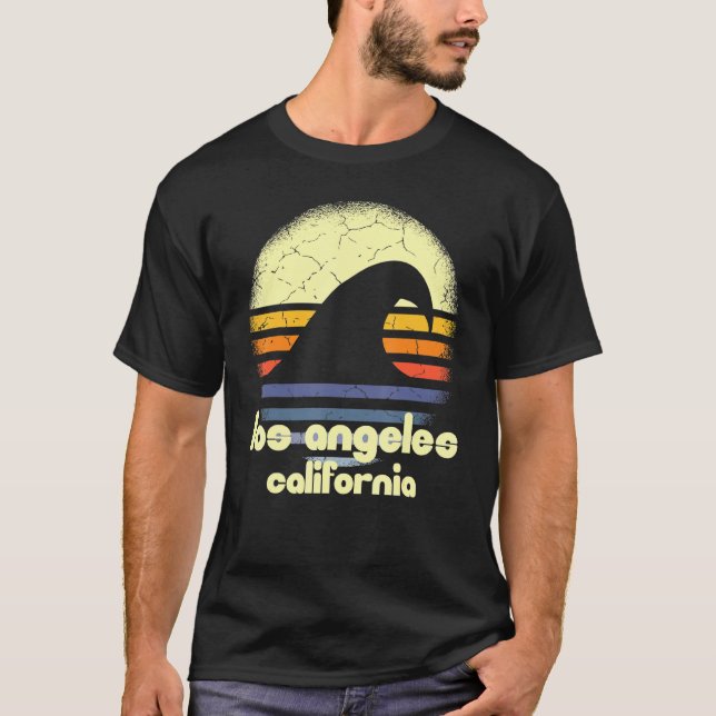 Camiseta Adoro Los Angeles Beach California Ocean Wave Ca (Frente)