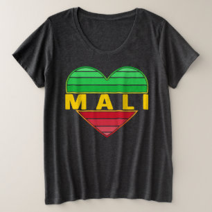 Camiseta Adoro Mali, Coração maliana