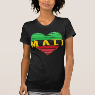 Camiseta Adoro Mali, Coração maliana