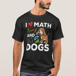 Camiseta Adoro Matemática E Cães Microbiologia Ciência