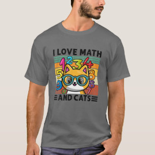 Camiseta Adoro Matemática E Gatos, Matemática, Fórmula De G