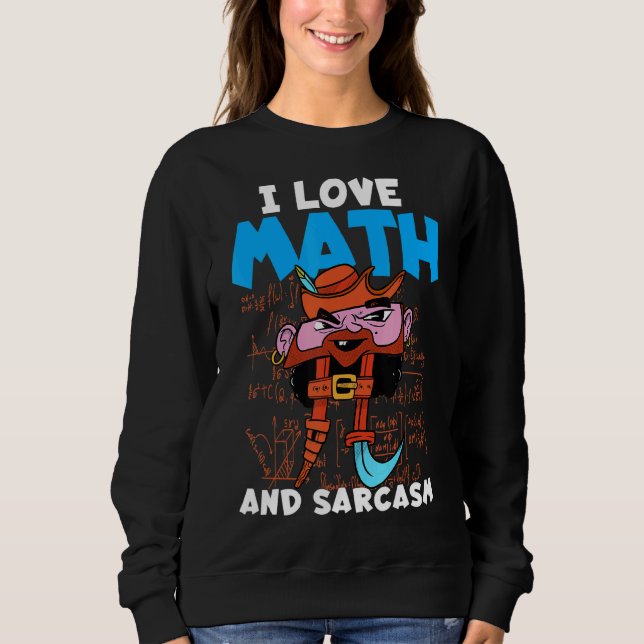 Camiseta Adoro Matemática E Matemática Em Sarcasmo Dizendo  (Frente)