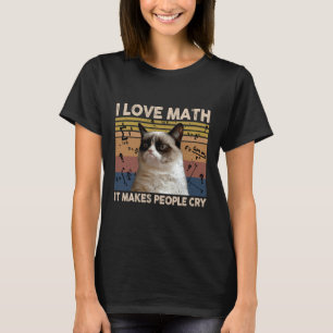 Camiseta Adoro Matemática Que Faz As Pessoas Chorarem O Gat