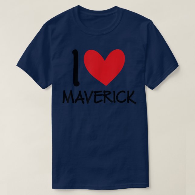 Camiseta Adoro Maverick Name Personalizado Men Cara BFF Fri (Frente do Design)