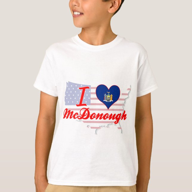 Camiseta Adoro McDonough, Nova Iorque (Frente)