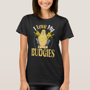 Camiseta Adoro meus orçamentos Parakeet e budgie 2