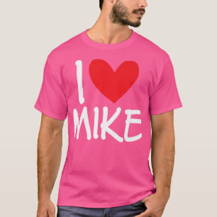 Camiseta Adoro Mike Name Personalizado Men Cara BFF Amigo H