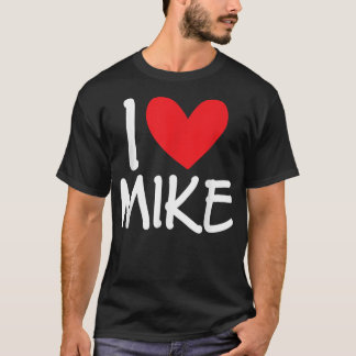 Camiseta Adoro Mike Name Personalizado Men Cara BFF Amigo H