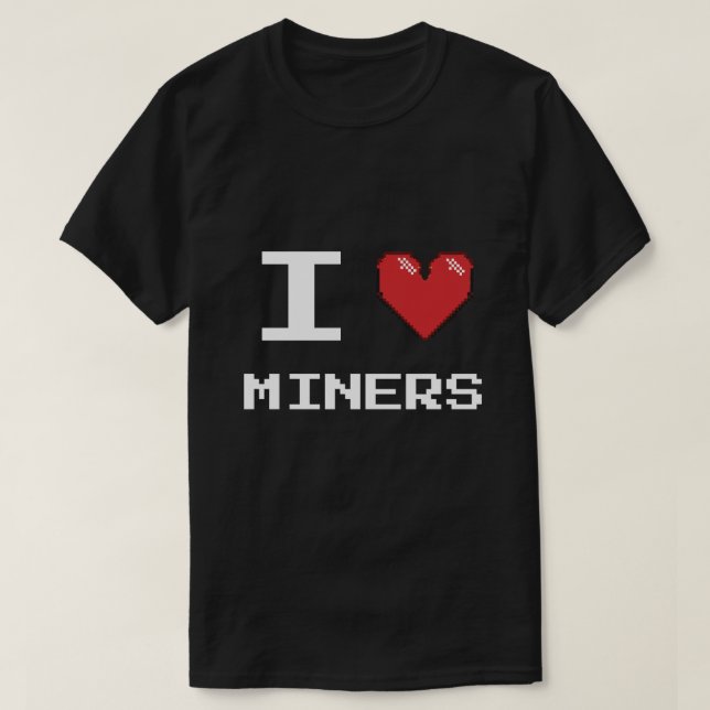 Camiseta Adoro Miner Mining Gamer Crypto (Frente do Design)