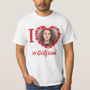 Camiseta Adoro Minha Foto Personalizada Namorada, Engraçada