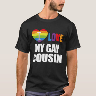 Camiseta Adoro Minha Gay Prima LGBT Gay Lésbica