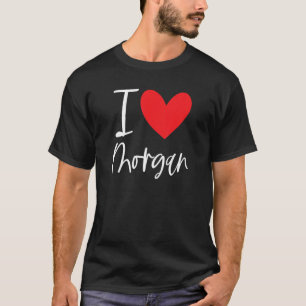 Camiseta Adoro Morgan Name Personalizado Menina Mulher Bff 