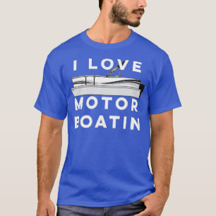 Camiseta Adoro Motor Boatin Pontoon Lake Barco