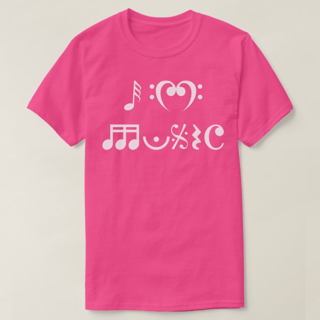 Camiseta Adoro Música (Frente do Design)