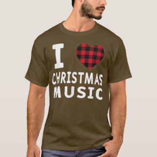 Camiseta Adoro Música Natal Xmas Musical Fan Music Lov