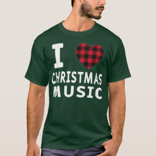 Camiseta Adoro Música Natal Xmas Musical Fan Music Lov