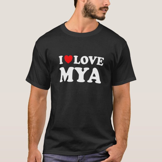 Camiseta Adoro Mya I Heart Mya (Frente)