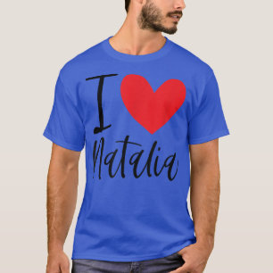 Camiseta Adoro Natalia Name Personalan Girl Woman BFF Fr