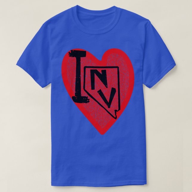 Camiseta Adoro Nevada I Heart Nevada (Frente do Design)