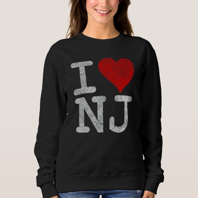 Camiseta Adoro New Jersey I Heart NJ (Frente)