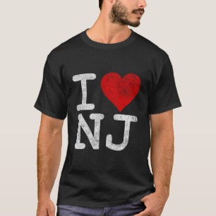 Camiseta Adoro New Jersey I Heart Nj