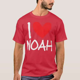 Camiseta Adoro Noah Name Personalizado Men Cara BFF Amigo H