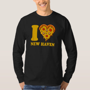 Camiseta Adoro Nova Haven Connecticut Pizza I Heart New Hav