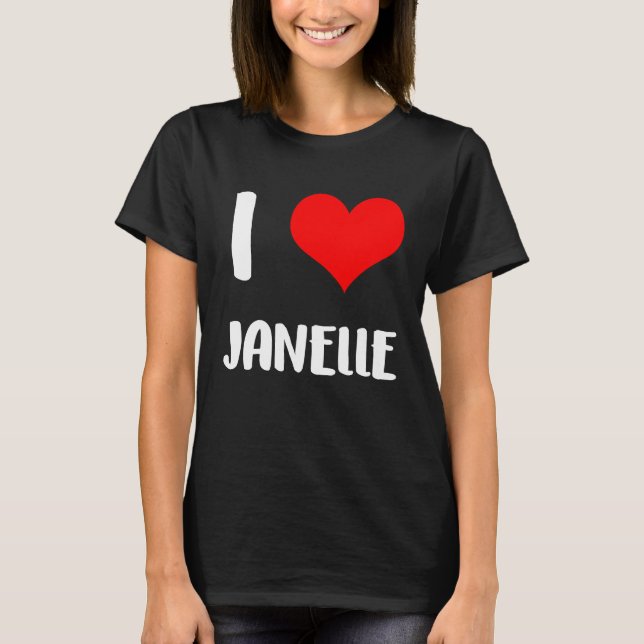 Camiseta Adoro o aniversário 6 da cara de JANELLE 6 (Frente)