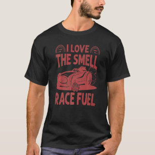 Camiseta Adoro O Cheiro De Mecha De Corrida De Combustível