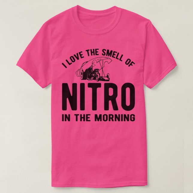Camiseta Adoro o cheiro de nitro de manhã (Frente do Design)