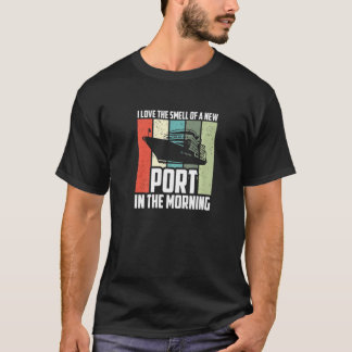 Camiseta Adoro O Cheiro De Um Novo Porto Na Manhã Crui
