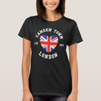 Camiseta Adoro o Crachá de Sinalizador do Coração de Londre