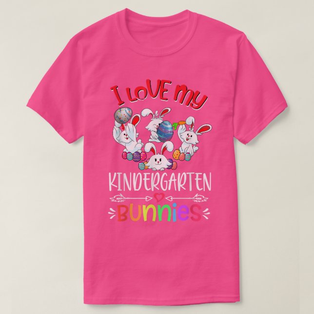 Camiseta Adoro o Dia da Páscoa de Professores do Jardim de  (Frente do Design)