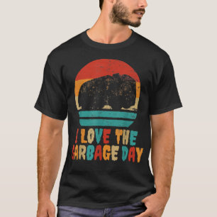 Camiseta Adoro O Dia Do Lixo - Caminhão De Lixo Retro 996