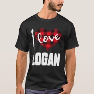 Camiseta Adoro o Dia do Namorados Logan para as Meninas