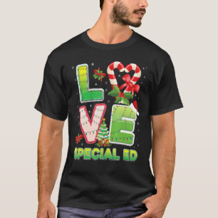 Camiseta Adoro o especial Ed Christmas Santa Hat Estudante