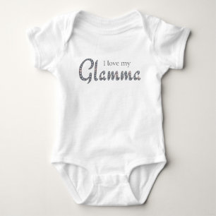 Camiseta Adoro o fato de bebê Glamma