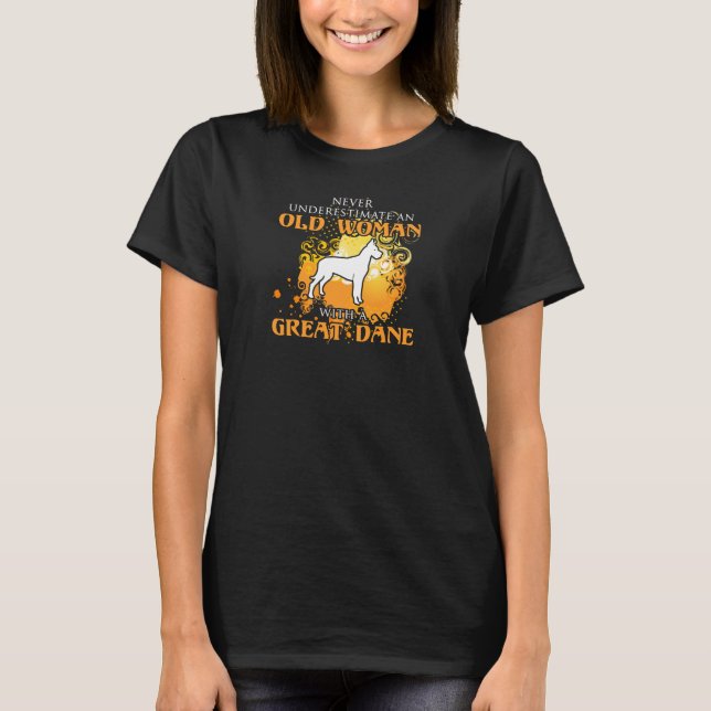 Camiseta Adoro o Grande Dane Funny Gift (Frente)
